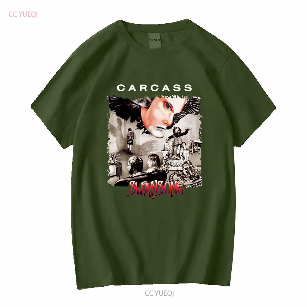 Cotton T Shirt Swansong Carcass Music Bill Steer Daniel Wilding Vintage Washed Soft Stylish Slightly Homme Fashion Unisex