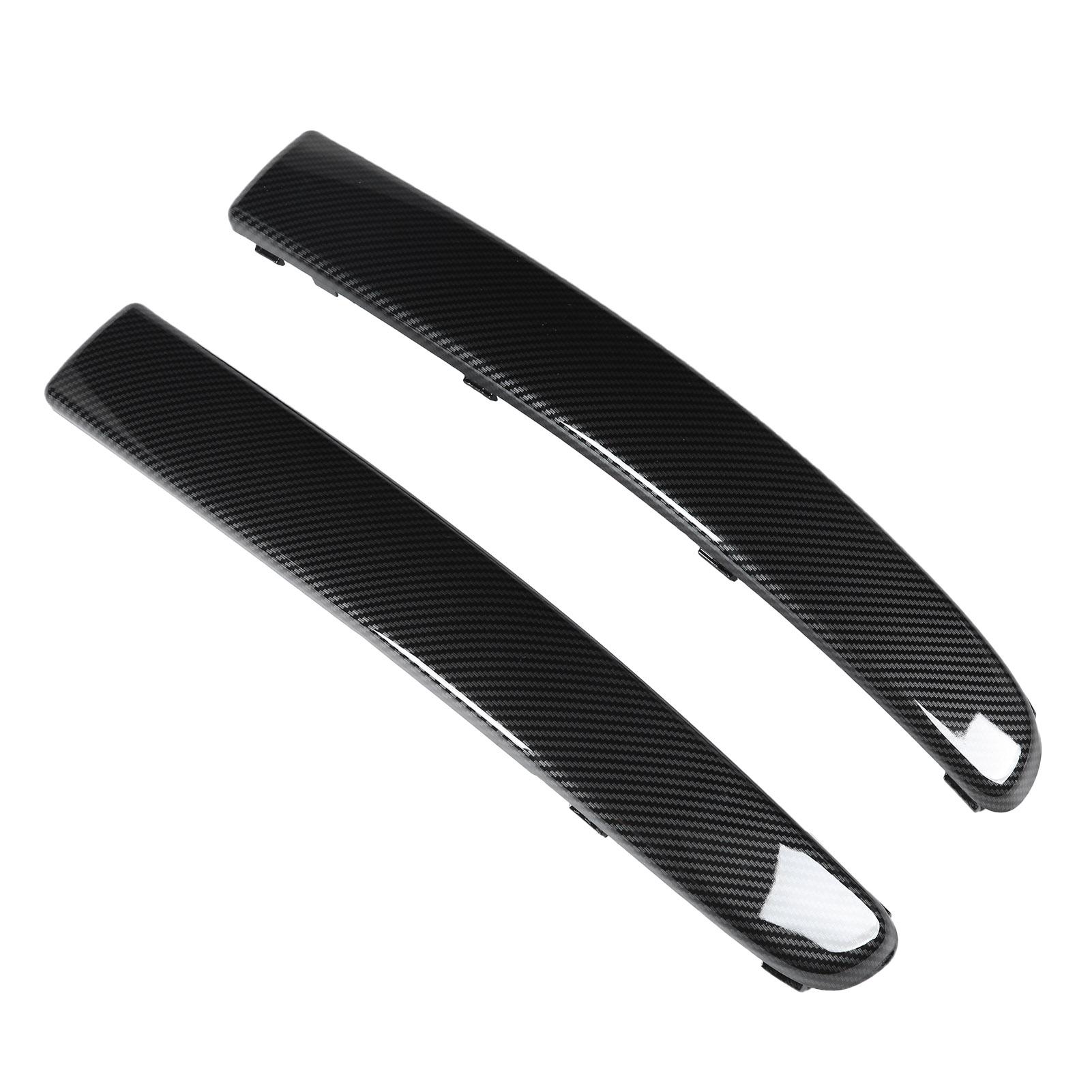 

Пара автомобильных передних бамперов молдинг отделка карбоновый стиль модификация замена для FIAT 500