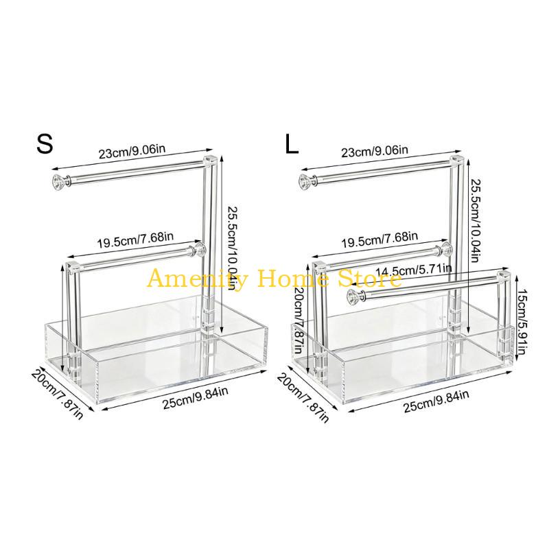 F26C Praktische Haushalts-Armband-Organizer-Box Klare Komponente Stabile Designs für Zuhause