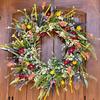 Kai Jin Spring/Summer Artificial Flower Wreath - Front Door Hanging Ornament & Photography Prop