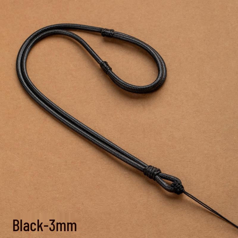 Hochwertige handgewebte gewachste Leder Jade Anhänger Halskette mit Sicherheitsverschluss