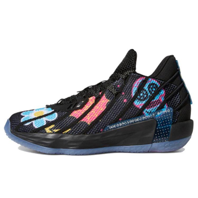

Мужские кроссовки adidas Dame 7 Day Of The Dead Black Core-Black Semi-Solar-Pink FZ3189