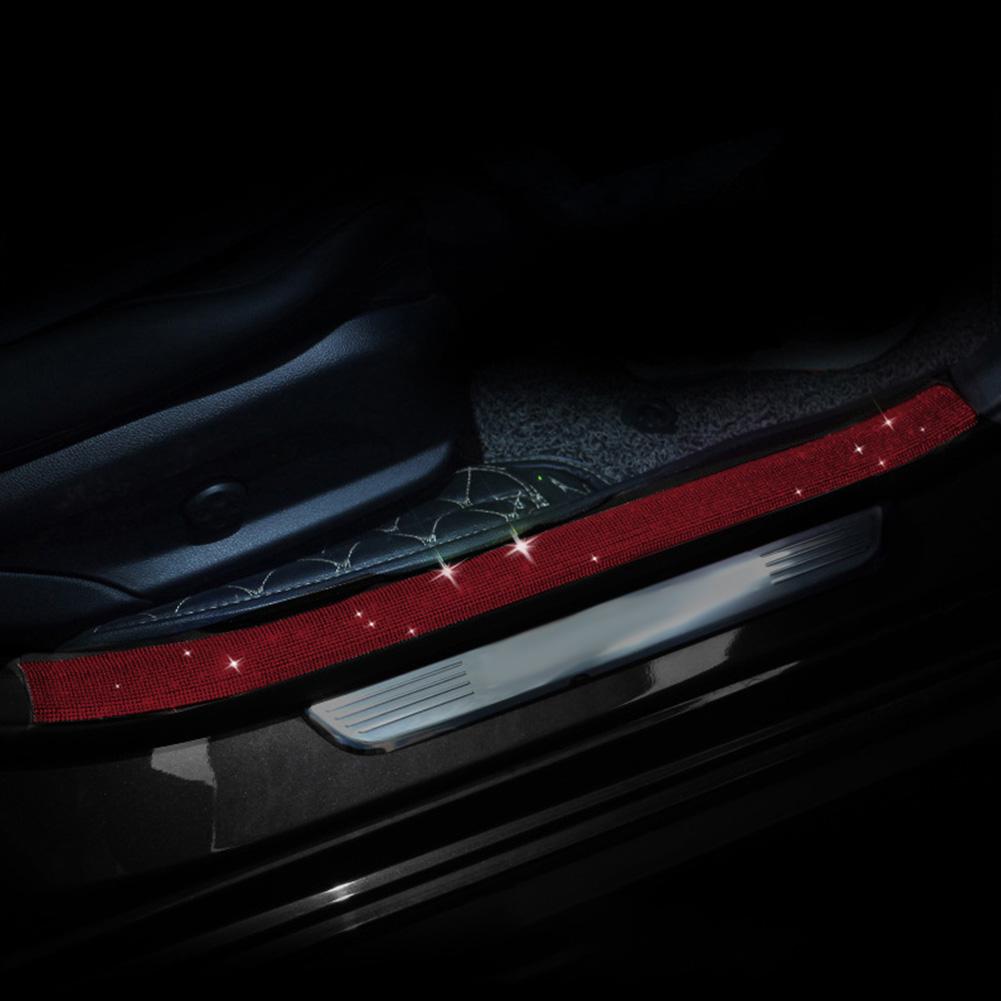 45CM Strass Auto Aufkleber Dekoration Auto Multifunktions Schwelle Schützen Aufkleber Band Auto Schutz Kratzfest