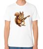 Eichhörnchen spielt Gitarre T-Shirt Lustiges Tier Musik Grafik T-Shirt