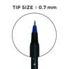 Pentonic Cipher 0.7mm Blue Ink Ball Pen Smooth Writing for Office School Home Use Low Viscosity Ink Pack of 1 X 10PCS