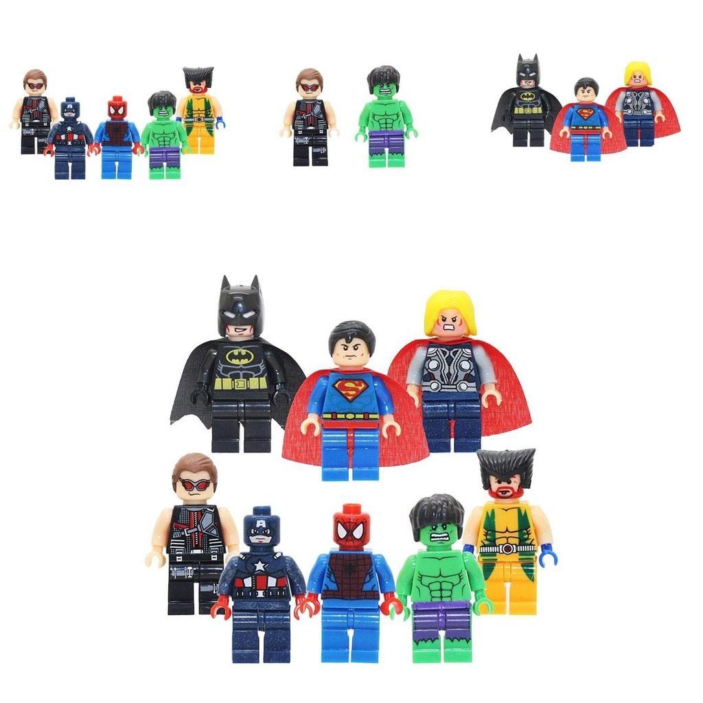 Marvel Superhero Spider-man Batman Children's Puzzle Building Blocks Toy
