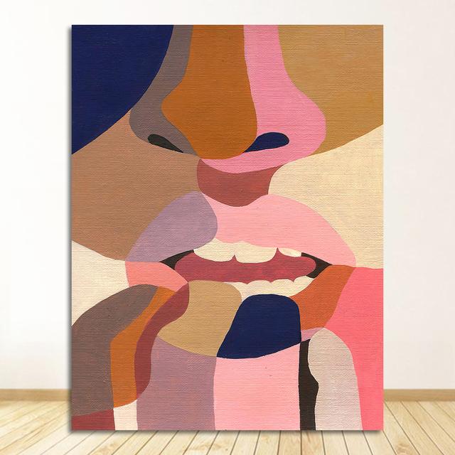 Nordic Posters and Prints Wall Art Canvas Painting Wall Pictures for Living Room Decor Abstract Feature Plant Vintage