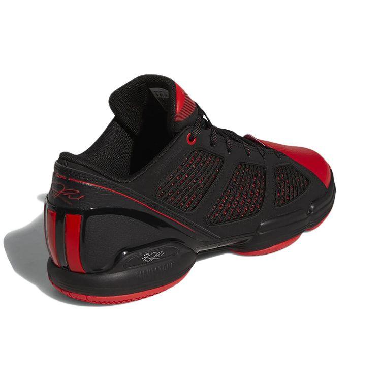 Adidas Adizero Rose 1.5 Low Restomod Black Vivid Red Men Sneakers Core-Black Silver-Metallic GX6882