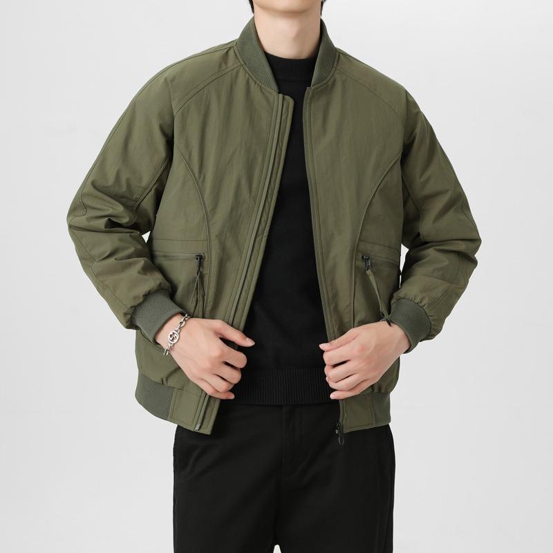 Down Jacket% White Duck Down Men's Winter Anti-wrinkle Flying Baseball Collar Jacket Men's Cold-resistant Jacket