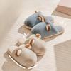 New Style Cotton Shoes for Women's Indoor Thick-soled Anti-slip and Warm Couple Plush Slippers