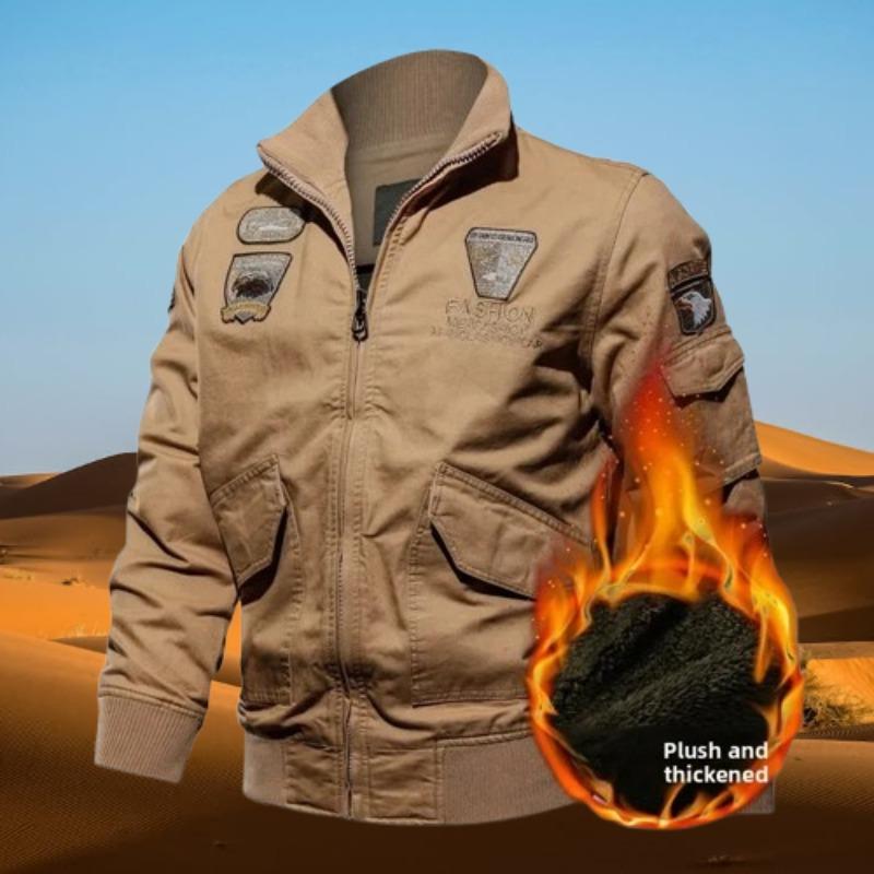 New Winter Men Bomber Jackets Male Air Force Jaquetas Safari Style Multi Pockets Tooling Jackets Quality Man Cotton Cargo Coats