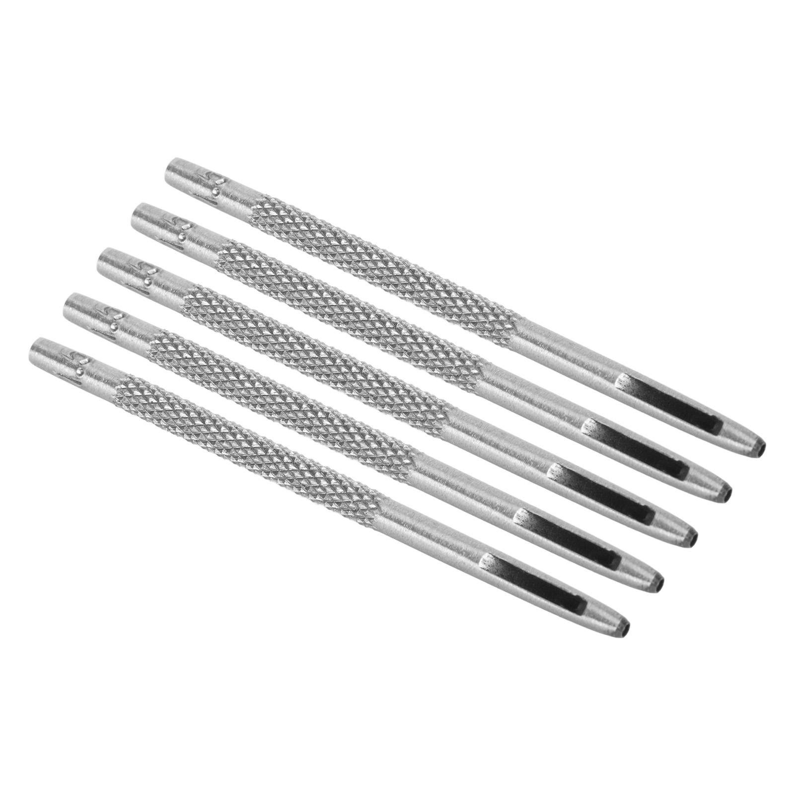 

20Pcs Leather Hole Punch Carbon Steel Chromeplated Assorted Sizes Leather Punch Tool for Watch Band Belt Craft