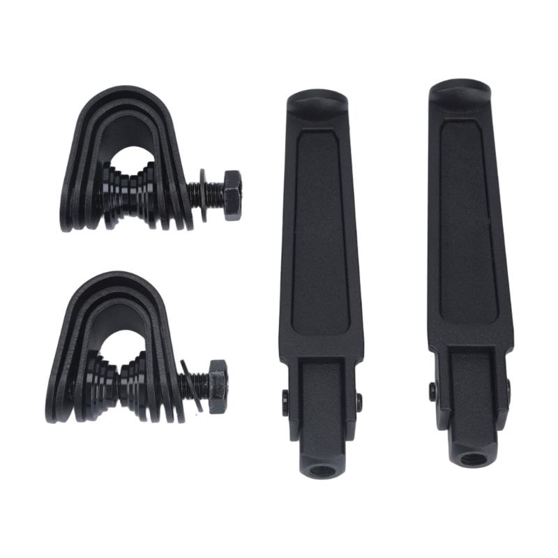 Aluminum Motorcycle Hinge Peg Pair with Support Platform for Daily Road Use Garage Service and Parking Control