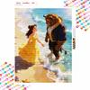 Disney Beauty and the Beast Diamond Paint Painting Art Kit Handmade DIY5D Home Decor Gift