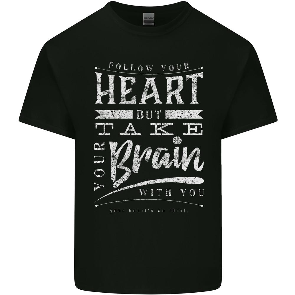 

Take Your Heart With You Slogan Mens Light Cotton T-Shirt XL