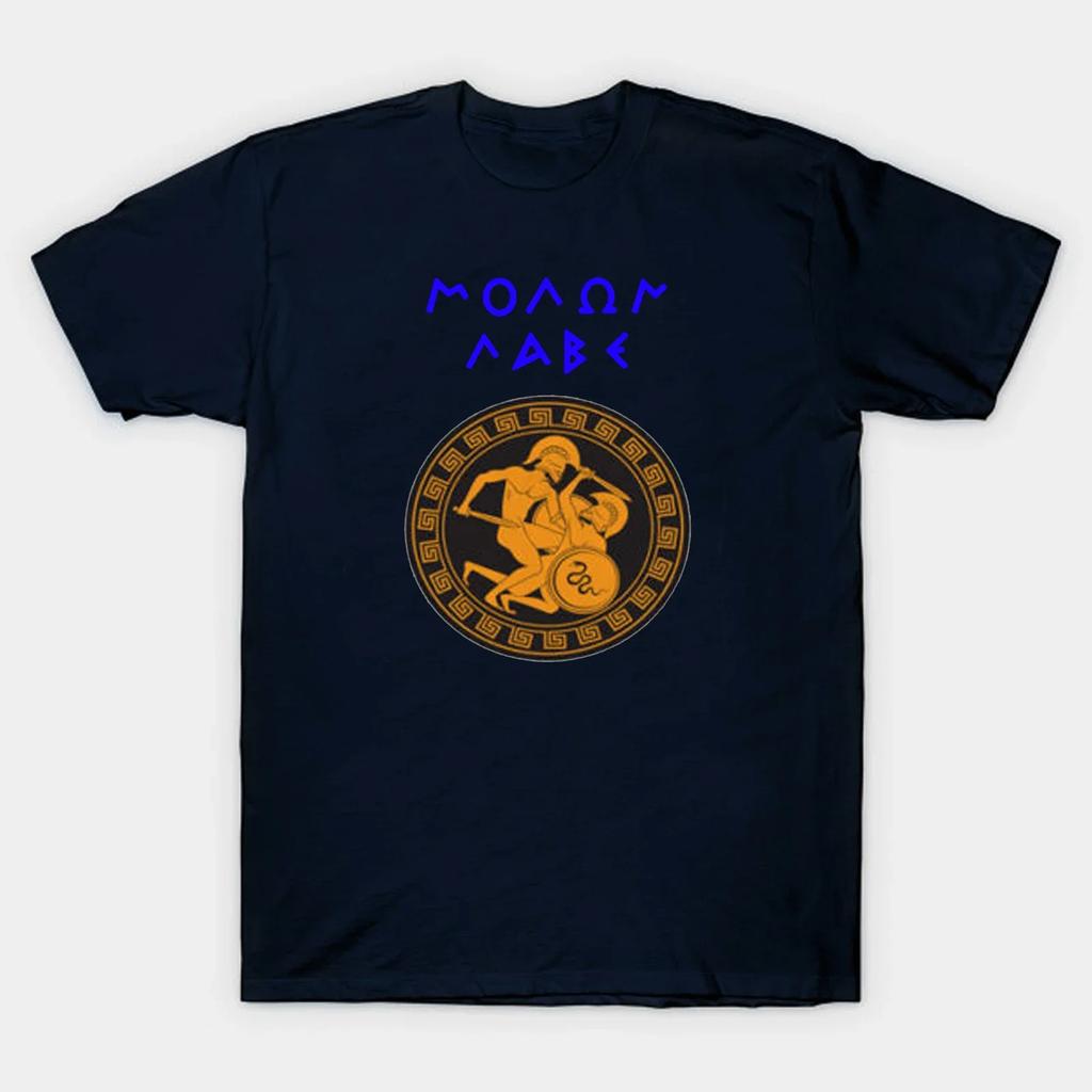 Spartan Gladiator Spartacus 300 Warrior Molon Labe TShirt 100 Cotton ONeck Summer Short Sleeve Casual Mens Tshirt Size S3XL