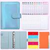 Colorful A6 PU Leather Macaron Budget & Account Book - Multi-functional Cash Diary & Storage Planner