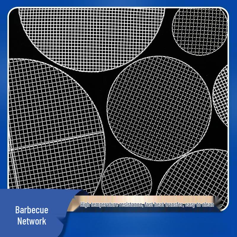 Zhishi Korean Style Stainless Steel Round BBQ Grill Net