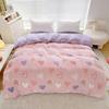 Květinový povlak na přikrývku Milk Velvet, ultra-jemný útulný teplý zimní oboustranný plyšový povlak na přikrývku, 1 ks botanický povlak na přikrývku s květinami