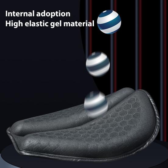 Motorsykkel Gel Setepute 3D Honeycomb Pustende Støtdemping Beskyttelse av sensitive områder Lindring av halebeinsømhet Motorsykkel Setetrekk