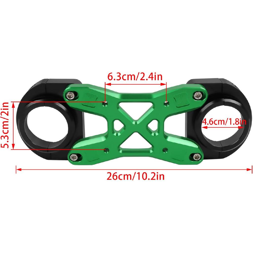 CNC Motorcycle Fork Brace Front Fork Brace Replacement for Kawasaki KLR650 KLR 650 2008-2025 Balance Shock Aluminum Alloy(black)