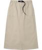 Columbia University M-Label Belted Peach Cotton Long Skirt Heritage Beige