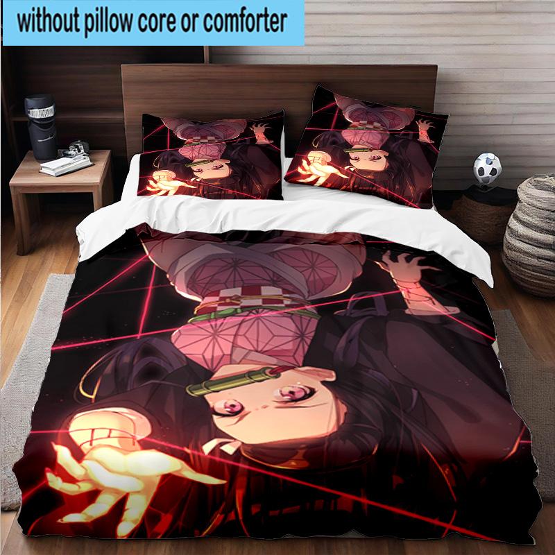 3PCS Anime Samurai Warrior's Journey 3pcs Bedding,Including 3PCS Duvet Cover And 2pcs Pillowcases Perfect for Christmas,Ideal for Bedroom, Dormitory