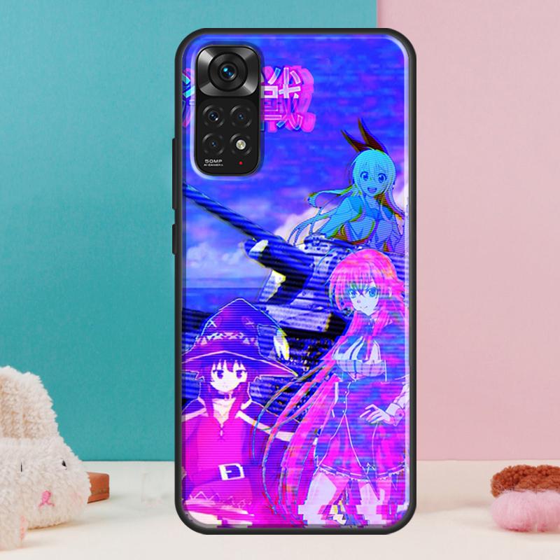 Vaporwave Glitch Anime Case For Xiaomi Redmi Note 14 12 11 9 10 13 Pro 9S 10S 11S 12S Redmi 13C 10C 12C 14C Cover