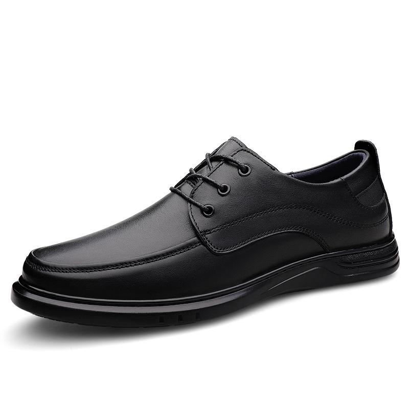 

Мода Официальный сайт Горячие продажи Мужская обувь из натуральной кожи Износостойкая Удобная подошва Мужская деловая обувь Обувь для вождения 44 чёрный