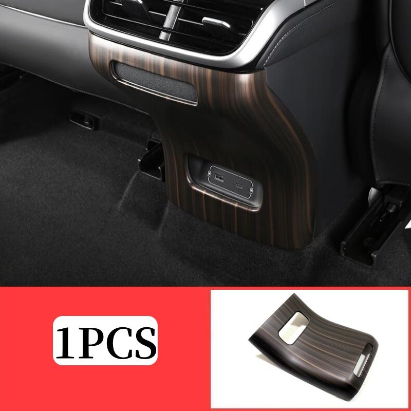 For Xpeng G9 XiaoPeng 2022 2023 Car armrest box rear air outlet ABS Carbon fiber anti-kick decoration protection car Accessories