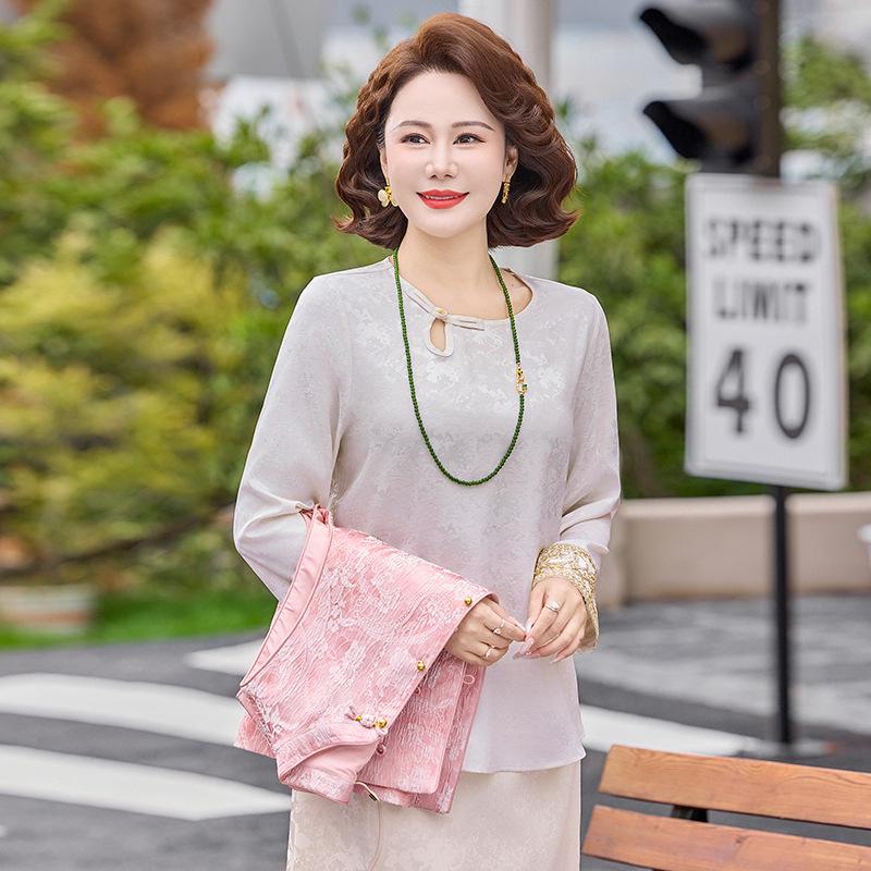 

2026 Spring Mother s Day Chinese Embroidery Vest for Middle-Aged and Elderly Women XL (suggested for 90-105 jin)