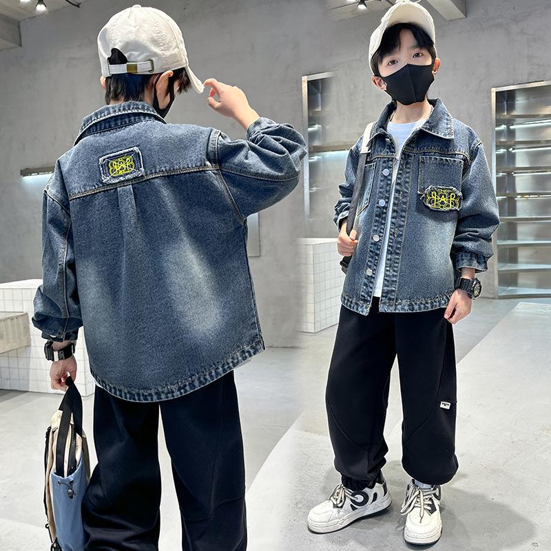 Jungen 2025 Frühling/Herbst Jeansjacke - Schick, vielseitig und super cooles Studentenoberteil