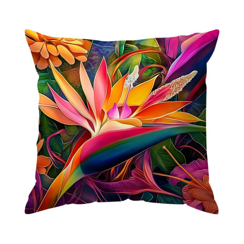 Mexican Style Painting Cushions Pillowcase Printed Polyester 45X45Cm Throw Pillow Cover Decorative Sofa Cushion Pillowslip