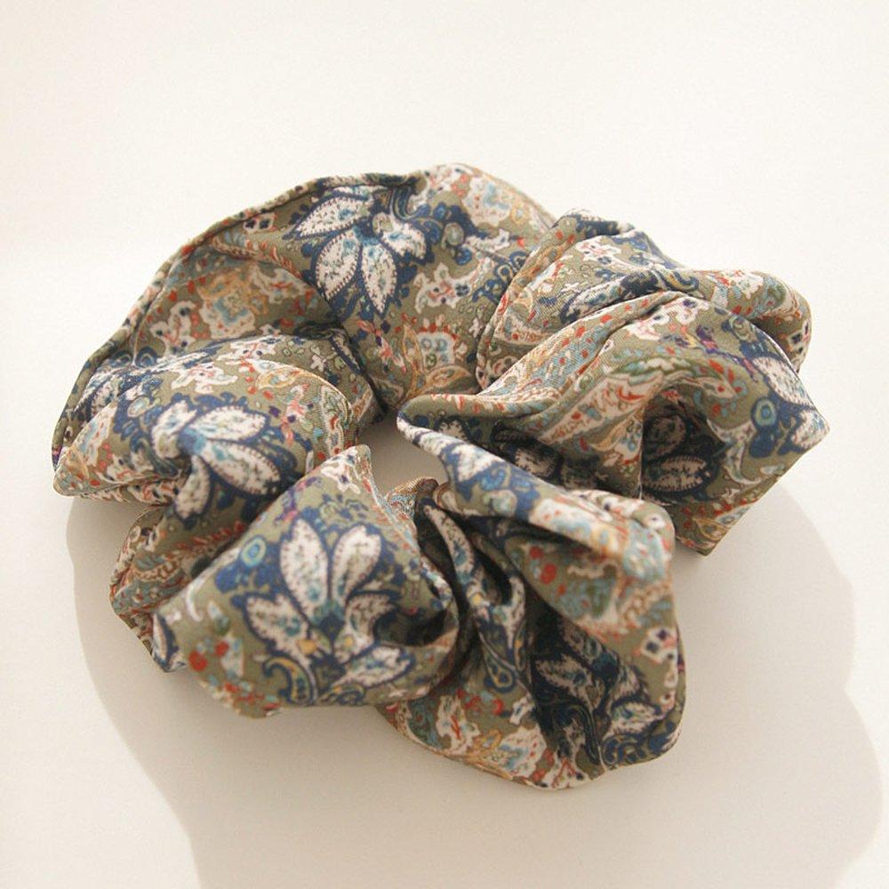Jlauren Antique Silky Fabric Gopchang Scrunchie H01281