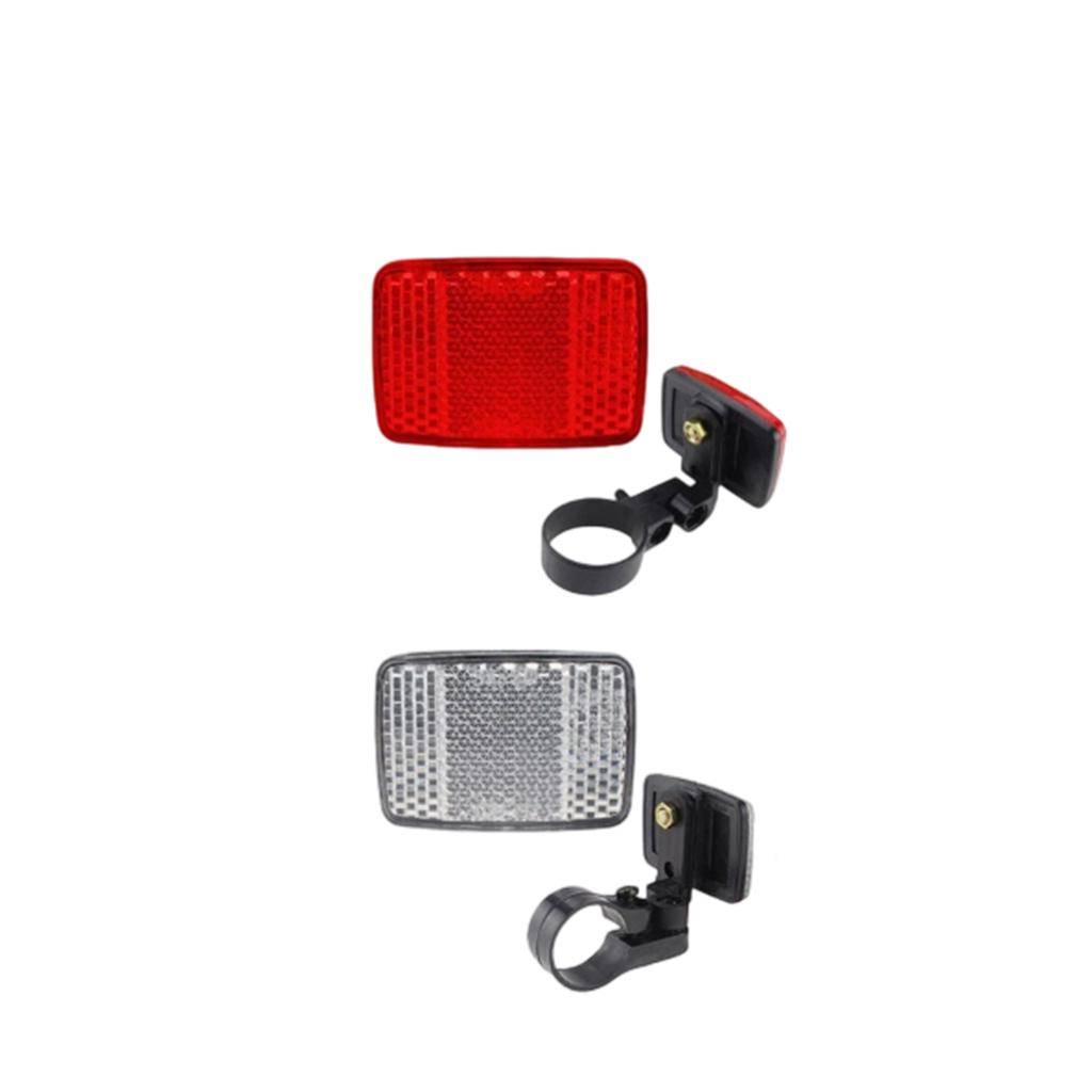 Bicycle Reflector Front Reflective Safety Light Clip On Mount for Mountain Bike Spoke Warning Reflector Cycling Accessories