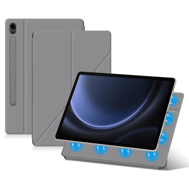 Für Samsung Galaxy Tab S10 FE/S10/S9 FE/S9 Hülle Magnetischer V-Faltständer Tablet-Hülle mit Auto Sleep/Wake