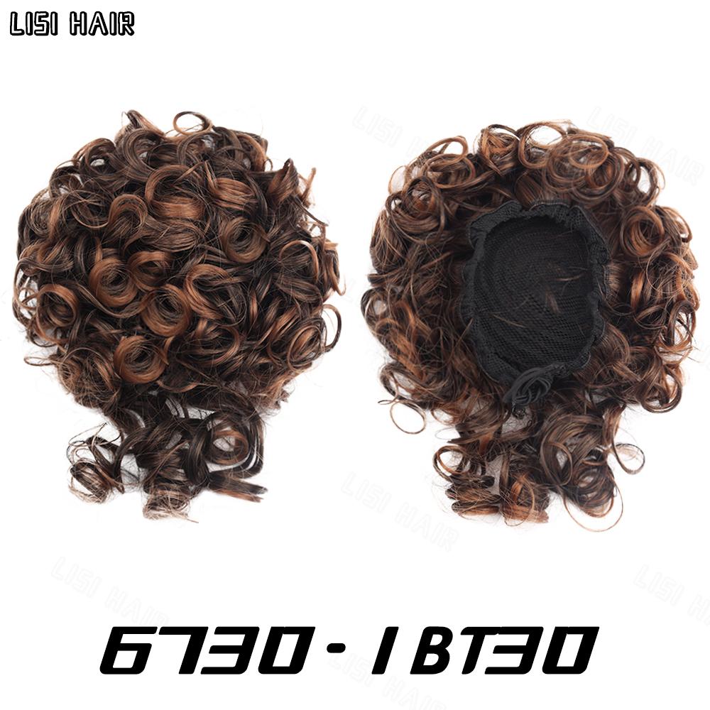 

MERISIHAIR Небрежный пучок для волос, эластичный шнурок, свободный большой вьющийся короткий пучок, синтетический хвостик, наращивание волос, пучок для женщин, повседневное использование 25cm