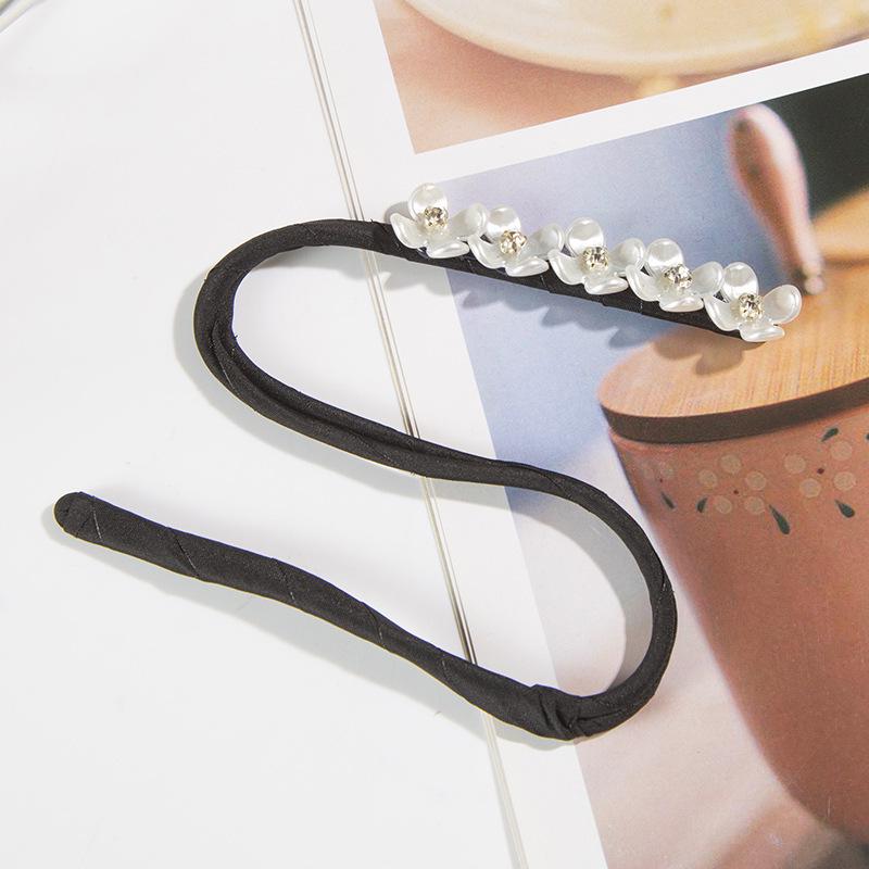 Элегантный пучок для волос с жемчугом - Французский ретро аксессуар для плетения