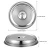 3Pcs Stainless Steel Food Dome Cover Multi-Occasion Steak Dome Cover Oil-Proof Fresh-Keeping Lid for Daily Cooking Housewarming