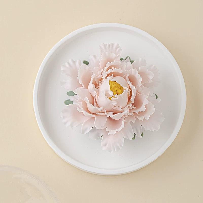 Hand-Made Porcelain Peony Diffuser Incense Burner Luxury Floral Essential-Oil Stone Re-Usable Home Fragrance & Gift Décor