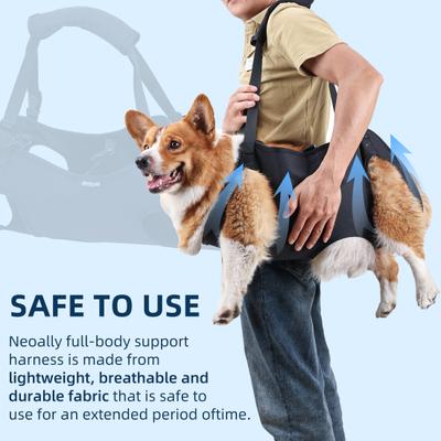Pet Auxiliary Belt Adjustable Dog Lift Harness Breathable Pet Support Rehabilitation Sling Pet
