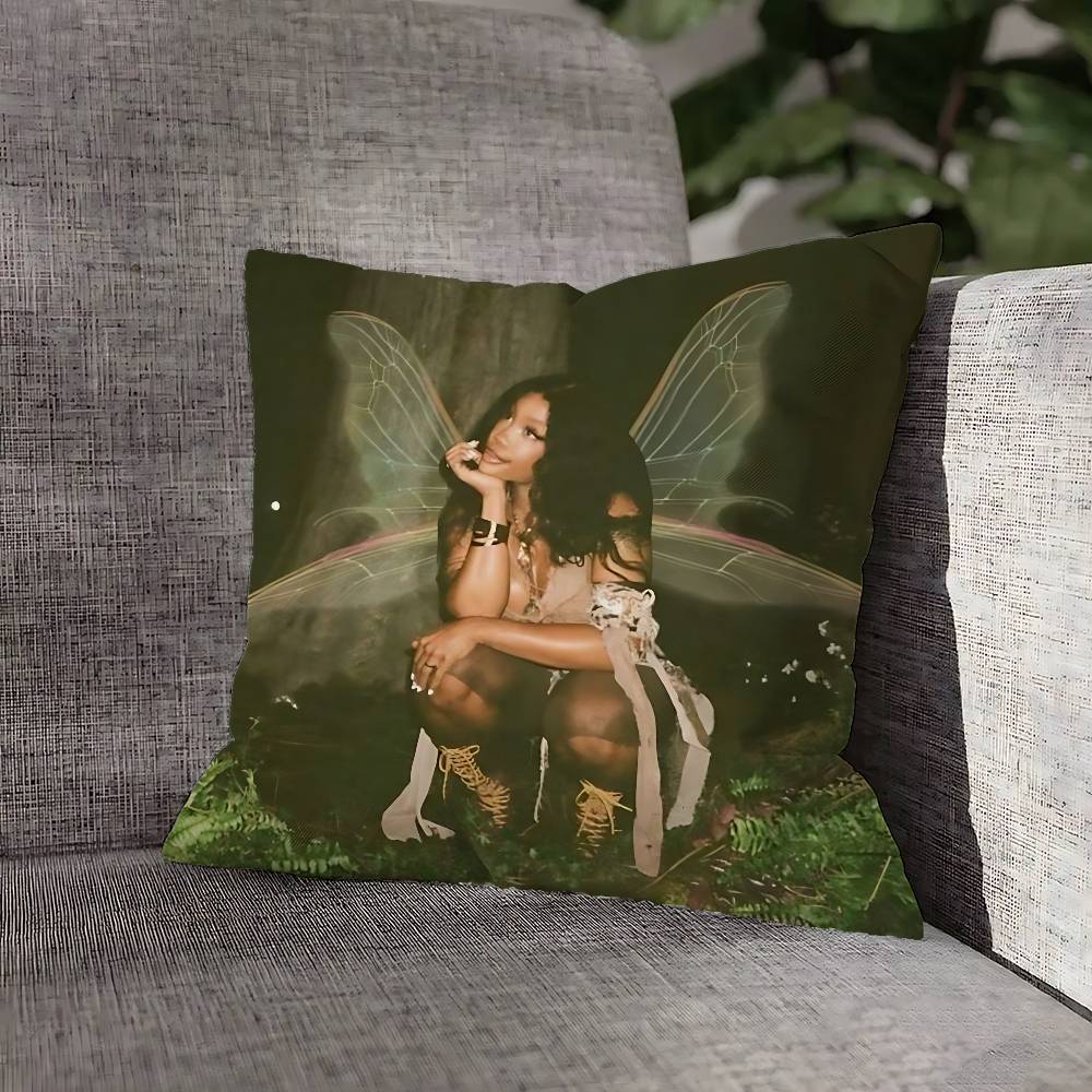 S-SZA SOS Throw Pillow Case For 45x45cm 40x40cm 30x30cm 50x50cm 55x55cm Square Home Pillowcase Case