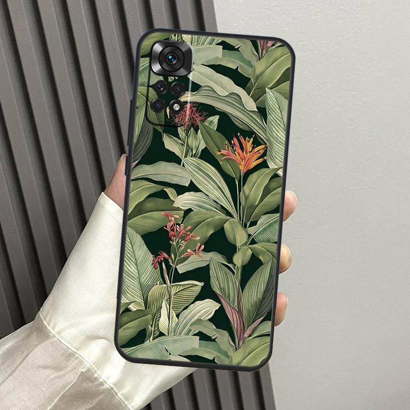 

Retro Banana Leaf Plant Case For Xiaomi Redmi Note 13 14 Pro 12 11 10 15 Pro Plus Redmi 14C 13C 15C 10C 12C 15 Funda Redmi 15C 5G