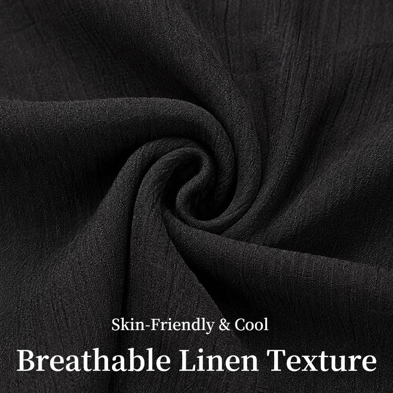 Abbigliamento Donna Estate Stile Europeo Abito Lungo Cotone Senza Maniche Monocolore Vestibilità Larga Scollo a V Casual
