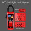 Digital AC for DC Current Clamp Meter True RMS Pliers Ammeter Multimeter Resistance Frequency Tester with Flashlight