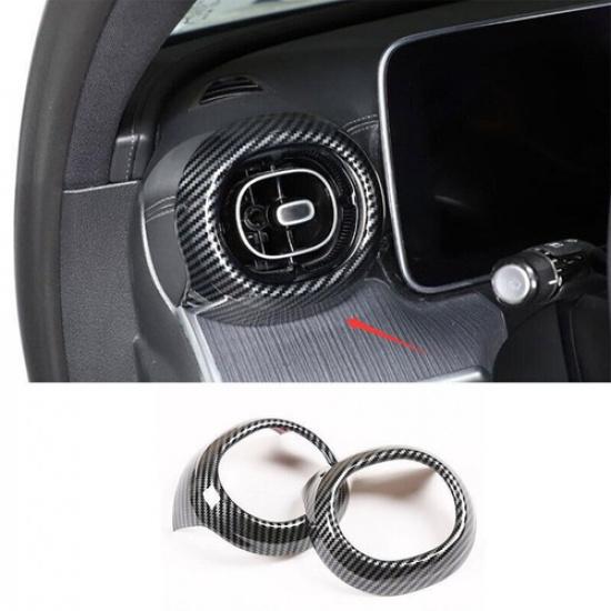 For Benz GLC X254 -2024 ABS Carbon Fiber Console L&R Air Outlet Vent Trim