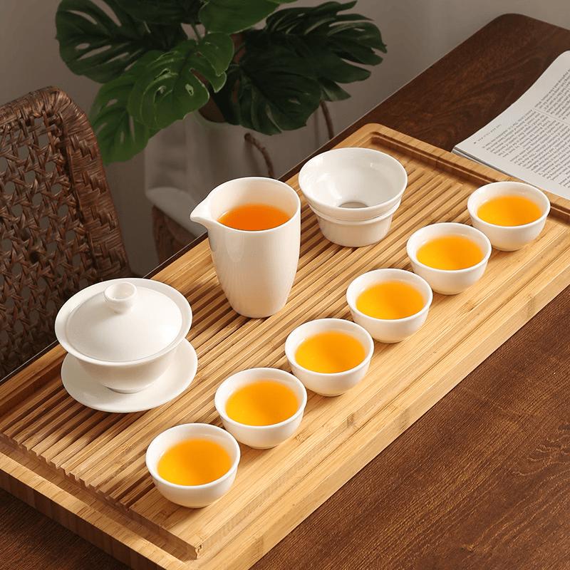 Chaxun White Porcelain Kung Fu Tea Set