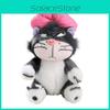Plush Cat Keychain With Pink Butterfly Bow For Girls Gift And Accessories
