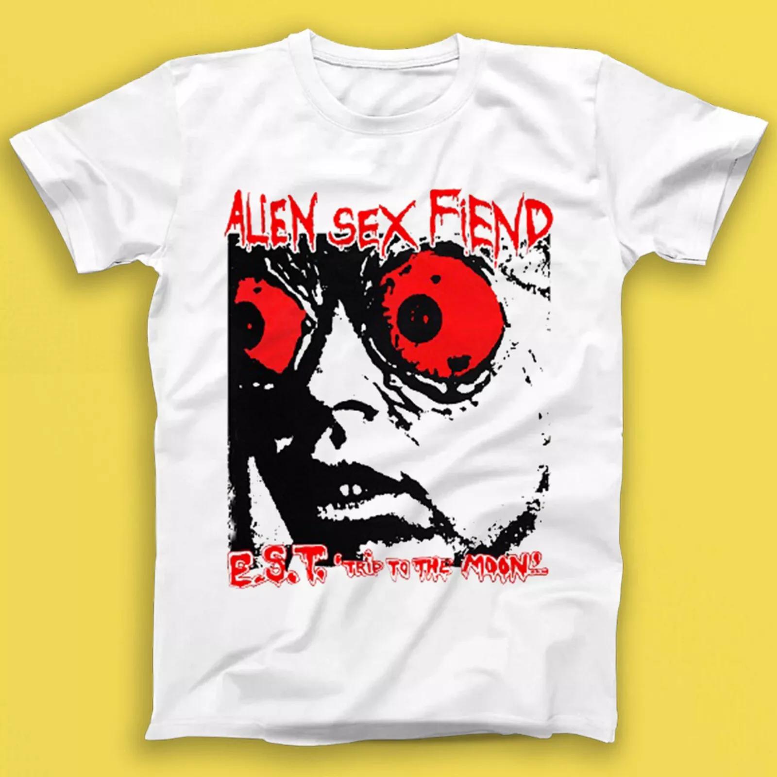 Alien Sex Fiend E.S.T. Поездка на Луну Панк-рок Музыка Подарок Футболка 2015 2XL