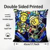 Famous Rapper AAsen Cool Cushion Cover Plush Fabric Soft DoubleSided Printed Sofa Warm Winter Home Child Gift Pillow Case